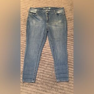 7 For All Mankind Light Blue Skinny Jeans